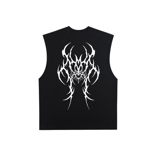 Cult Hardcore- Raw Edge Cotton Tank Top