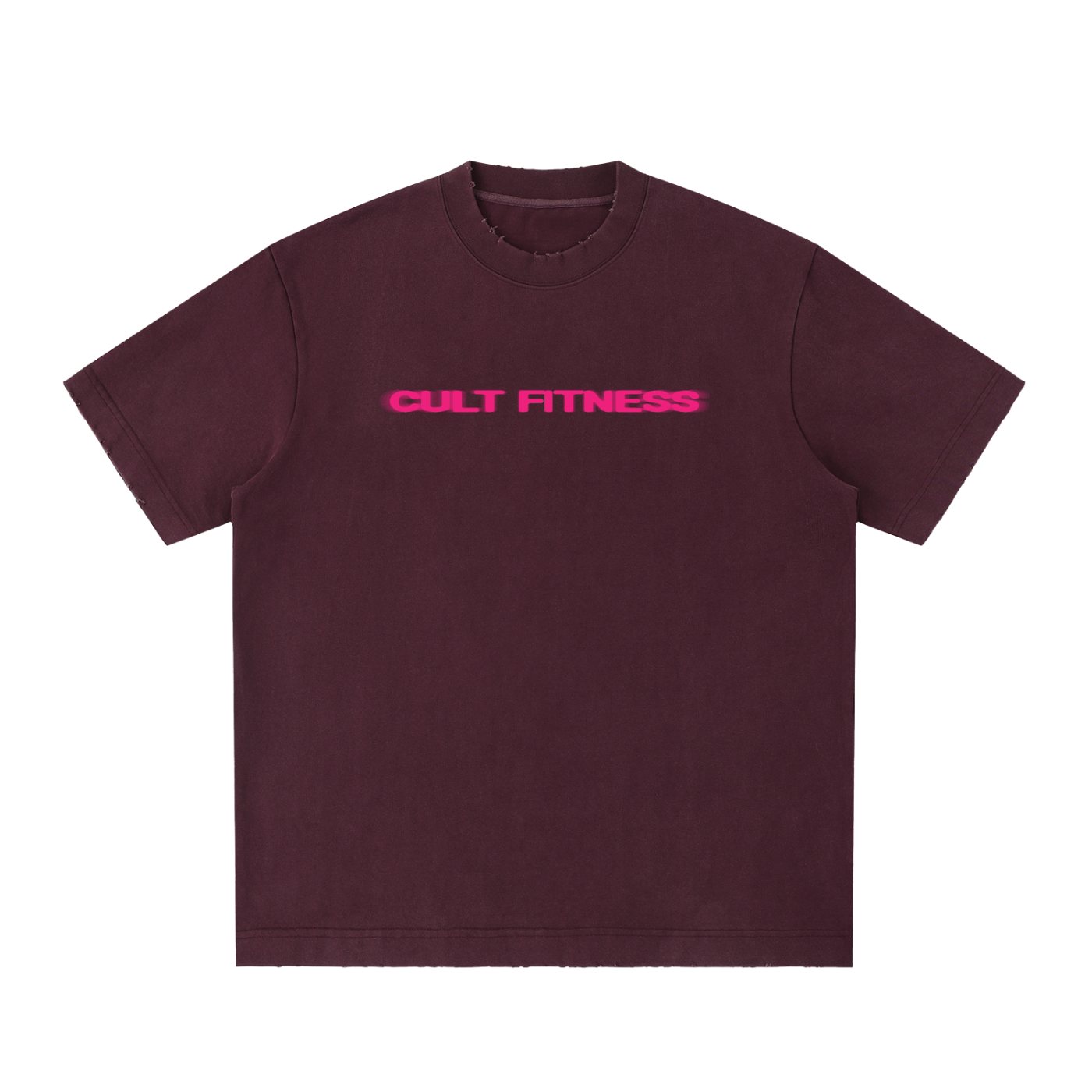 CULT LIFT CLUB- Unisex, Heavyweight Vintage Washed Frayed T-Shirt