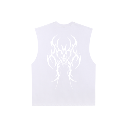 Cult Hardcore- Raw Edge Cotton Tank Top
