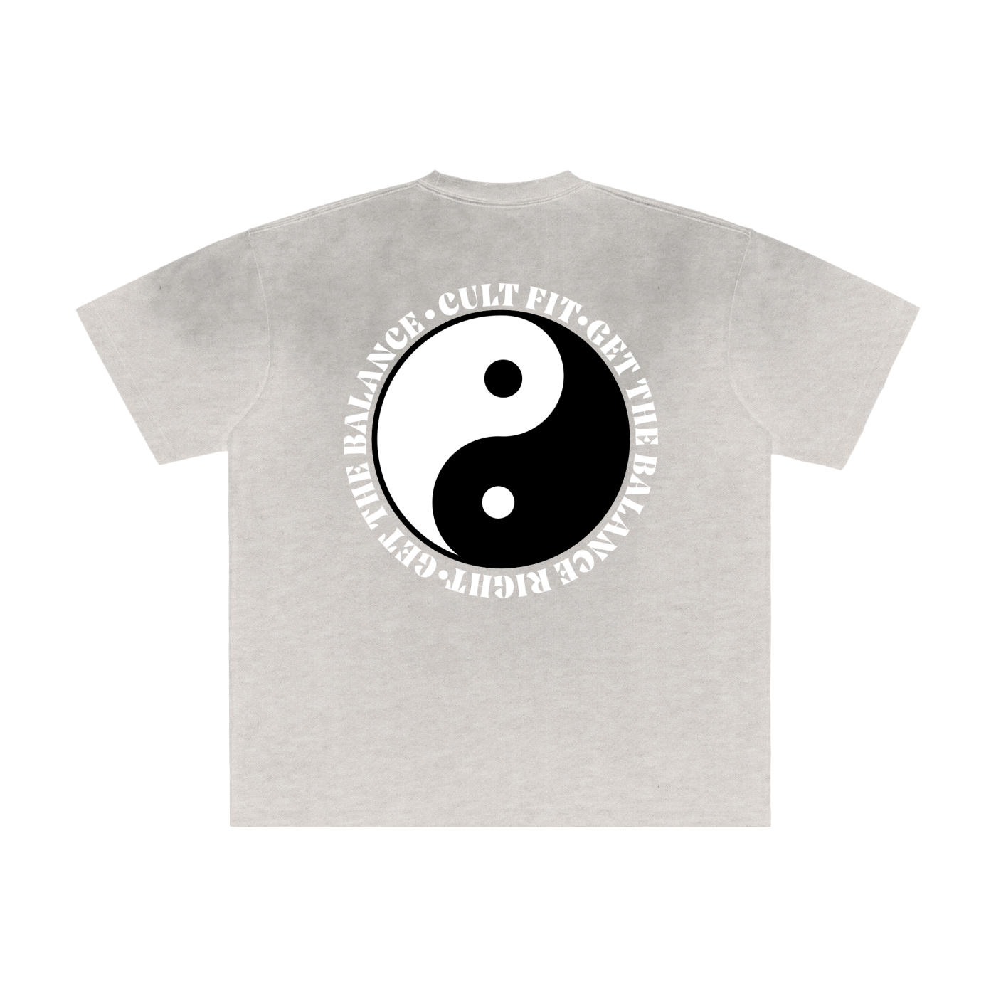 CULT BALANCE- Vintage Washed Frayed T-Shirt