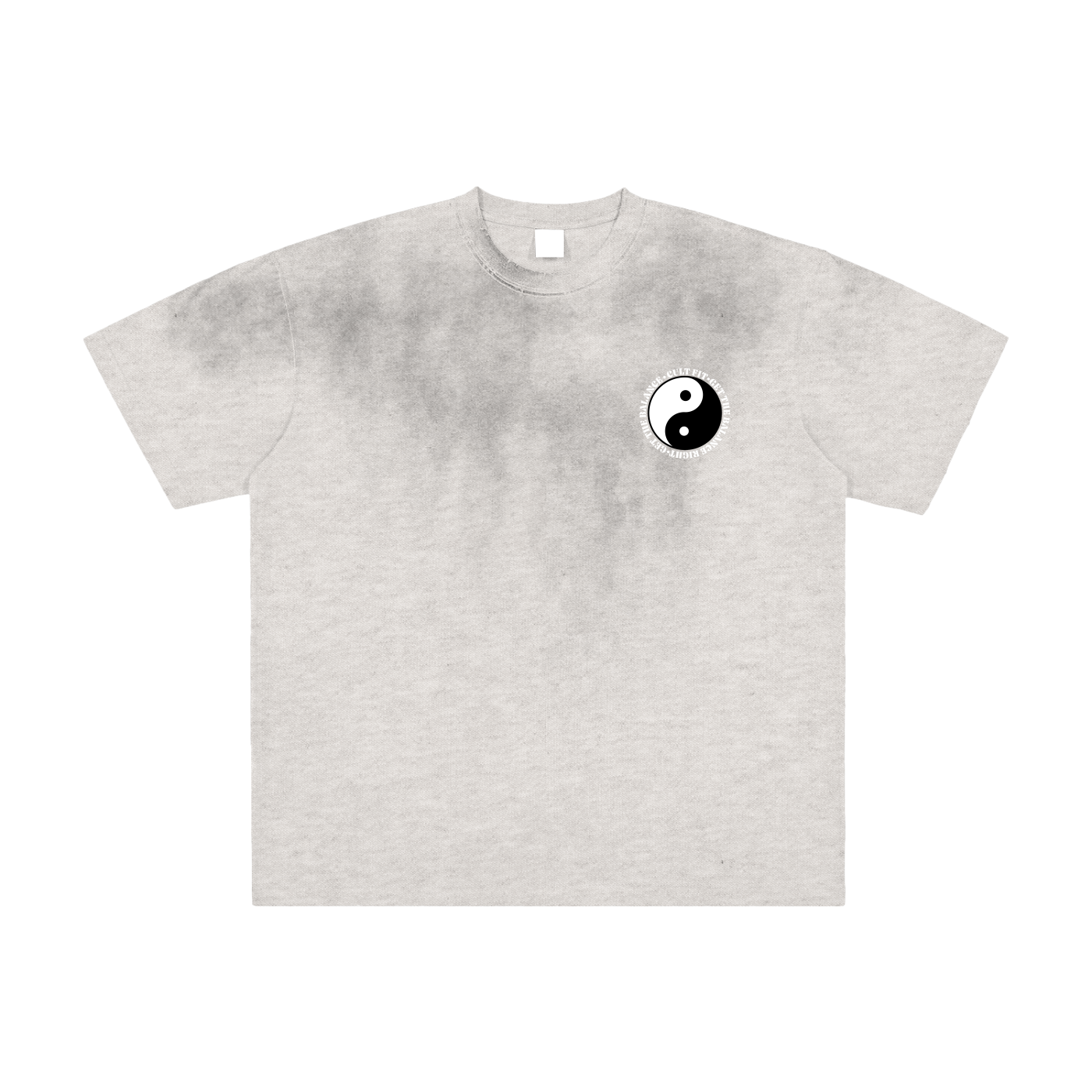 CULT BALANCE- Vintage Washed Frayed T-Shirt