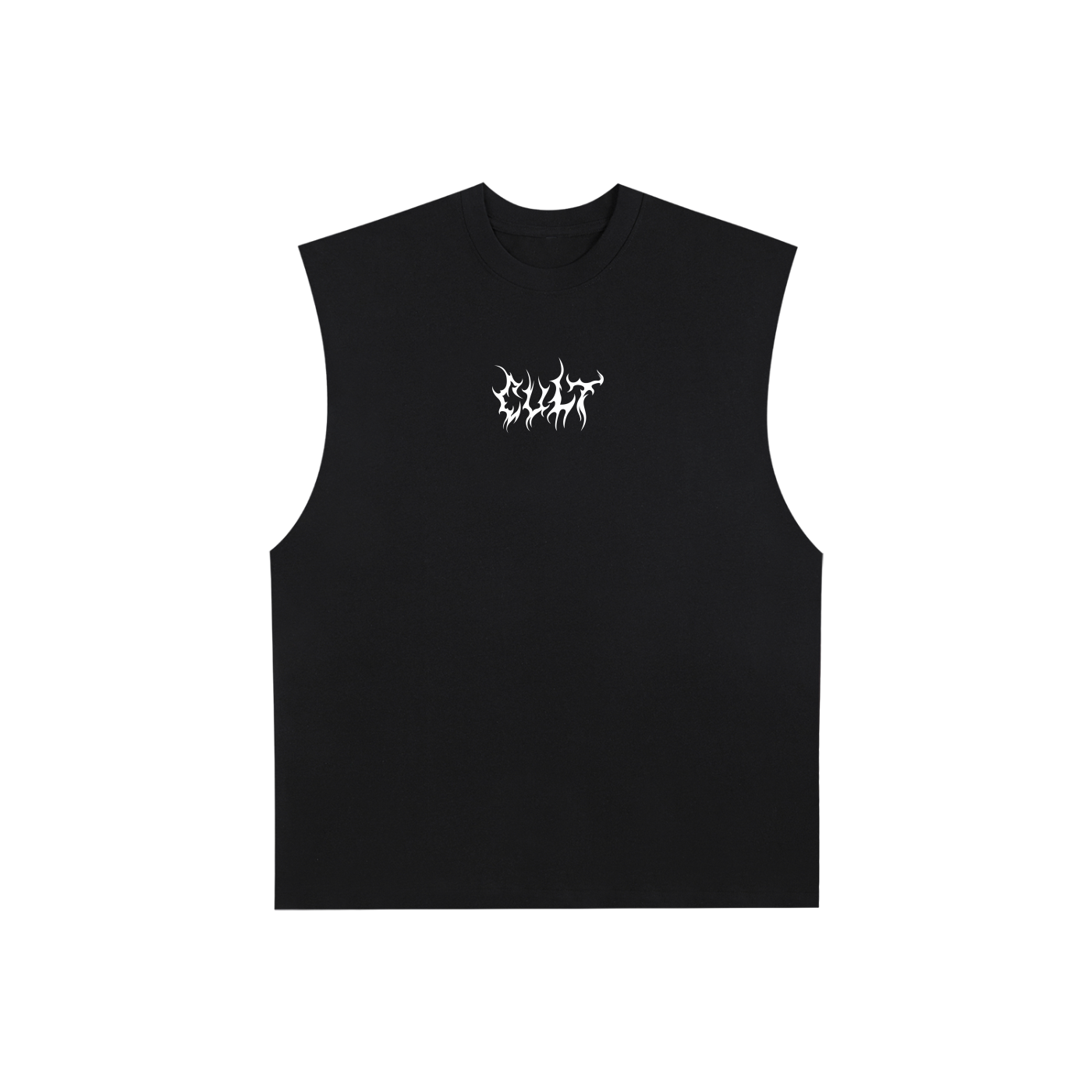 Cult Hardcore- Raw Edge Cotton Tank Top
