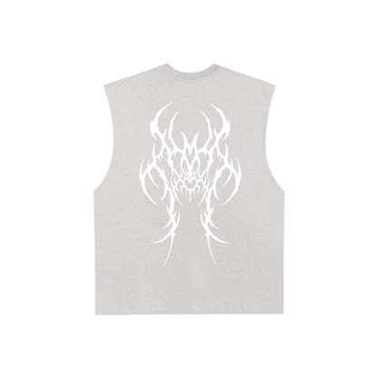 Cult Hardcore- Raw Edge Cotton Tank Top