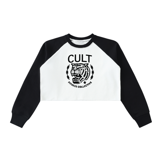 raglan,street,streetwear,style,womens,tiger,cult,cultfitness,basics,crop,sweatshirt