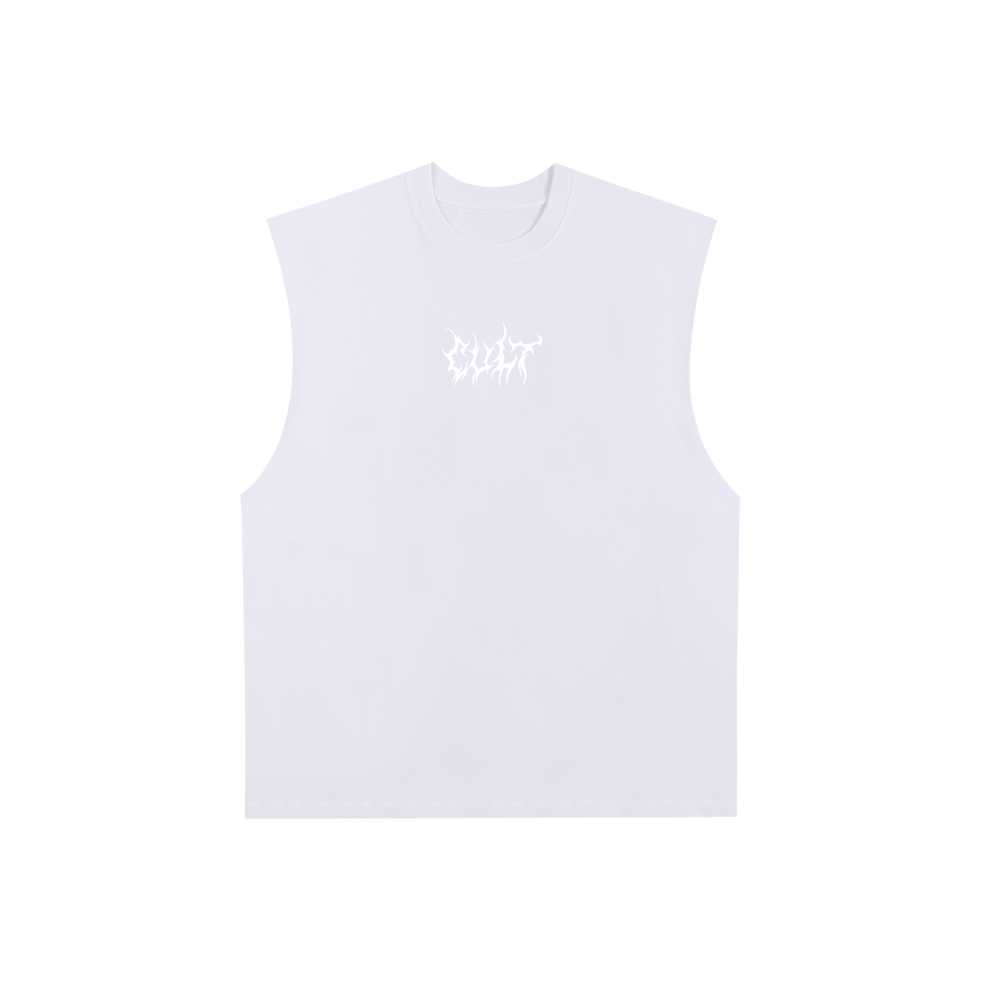 Cult Hardcore- Raw Edge Cotton Tank Top