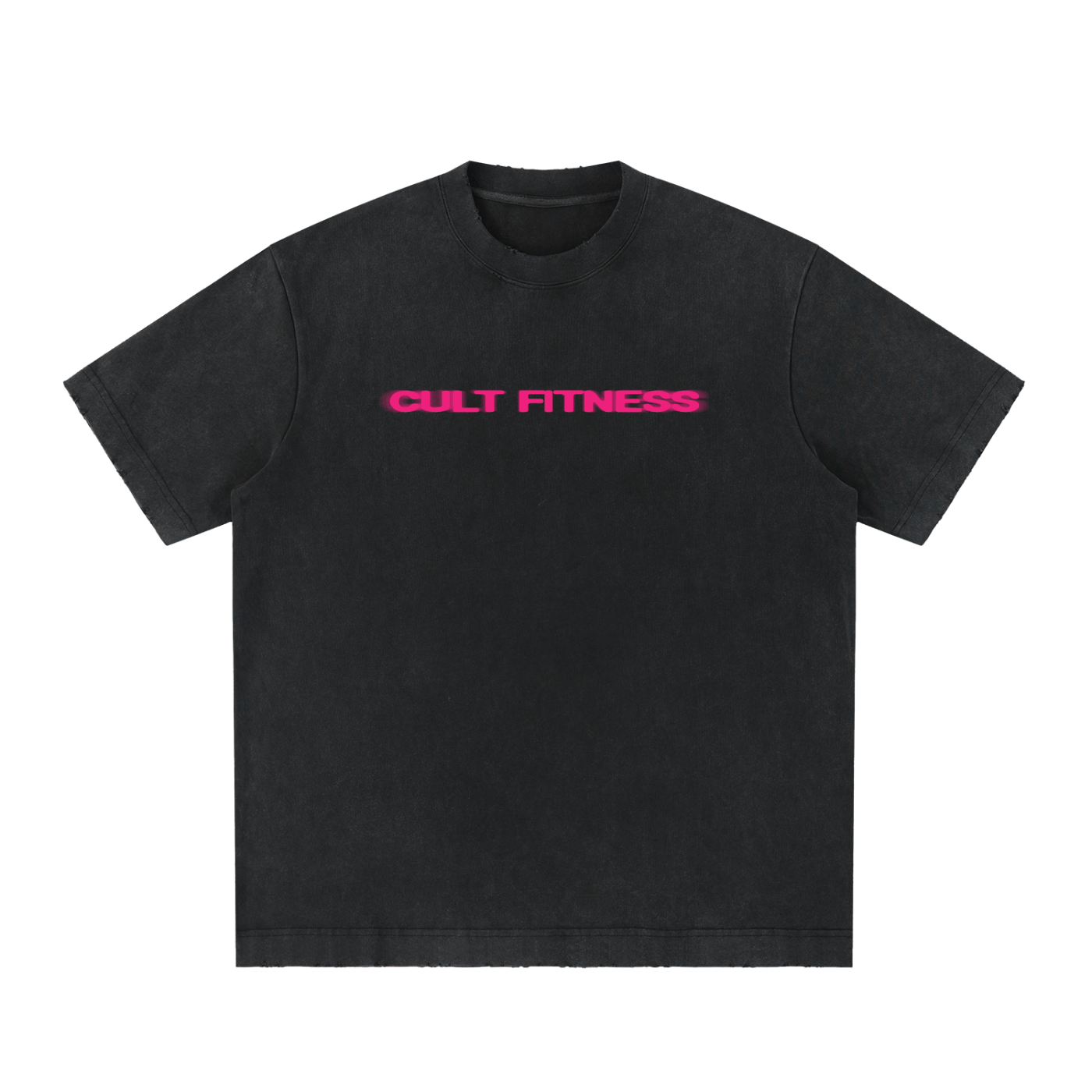CULT LIFT CLUB- Unisex, Heavyweight Vintage Washed Frayed T-Shirt