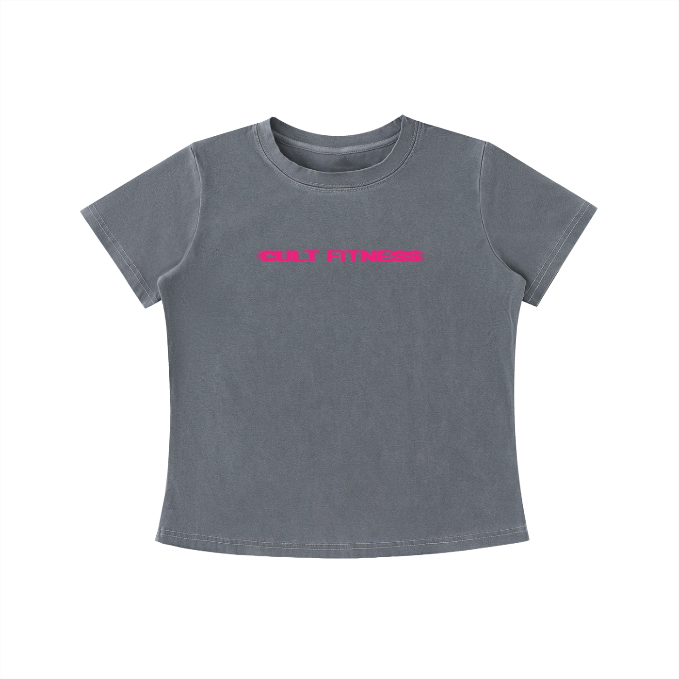 WOMEN'S CULT RUN CLUB- Vintage Wash Slim Fit T-shirt