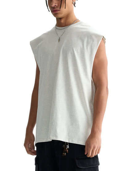 Cult Hardcore- Raw Edge Cotton Tank Top