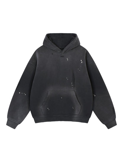 CULT HARDCORE- Unisex, Vintage Washed Frated Hoodie