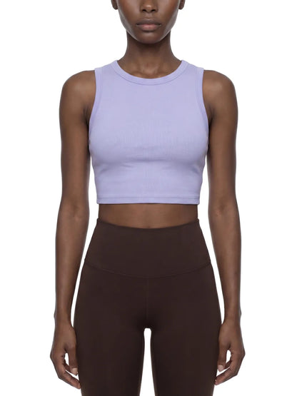 CULT FITNESS- Women's Tight Crewneck Crop Tank Top