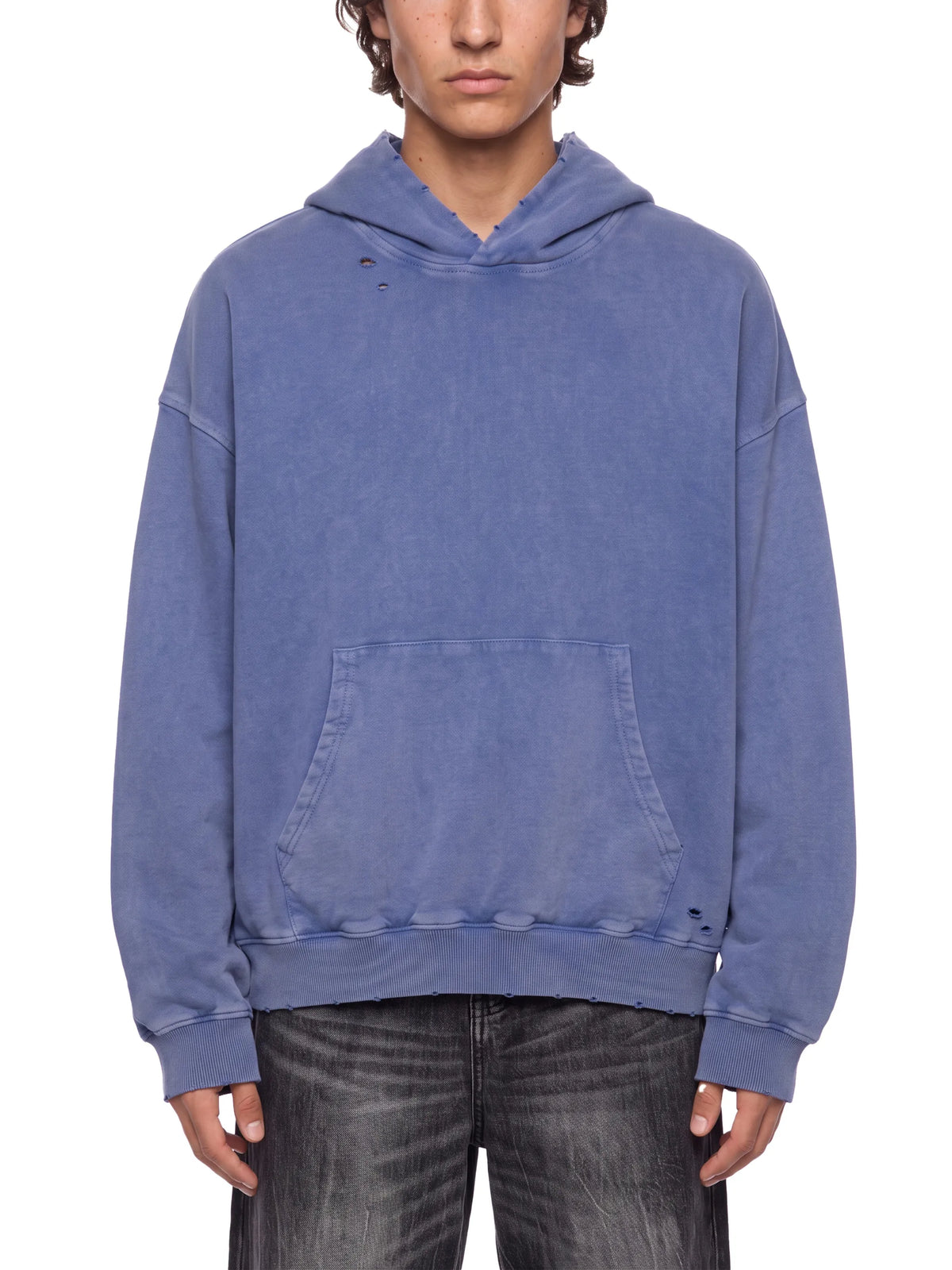 CULT HARDCORE Unisex Mineral Wash Distressed Hoodie from Cult Fitness Collective